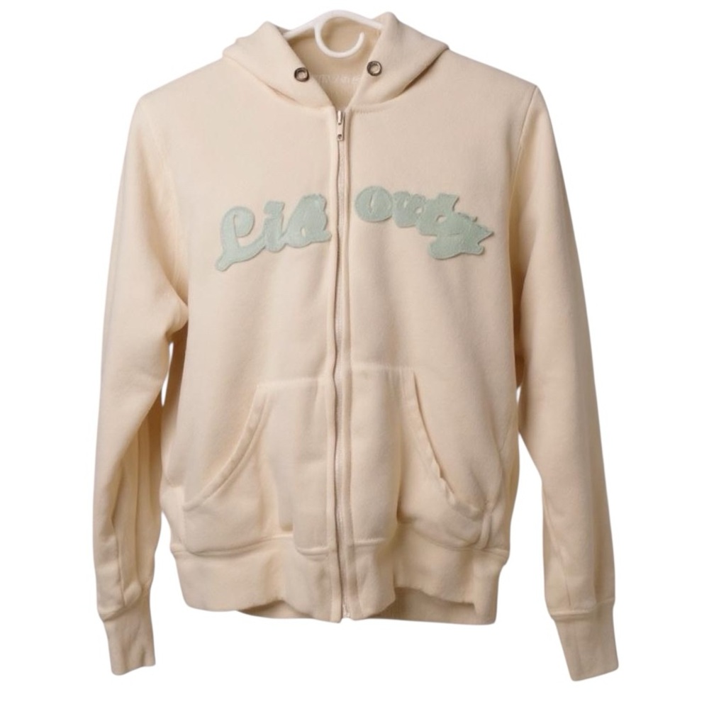Cocoa Platinum Sherpa Lined Hoodie Zip-Up Jacket Junior Large